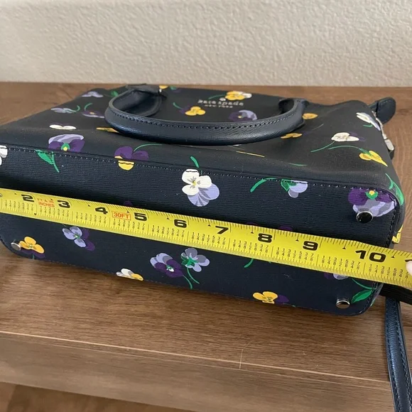 Kate Spade New York Floral Satchel Crossbody Bag + Matching Wallet NWT - Picture 6 of 7